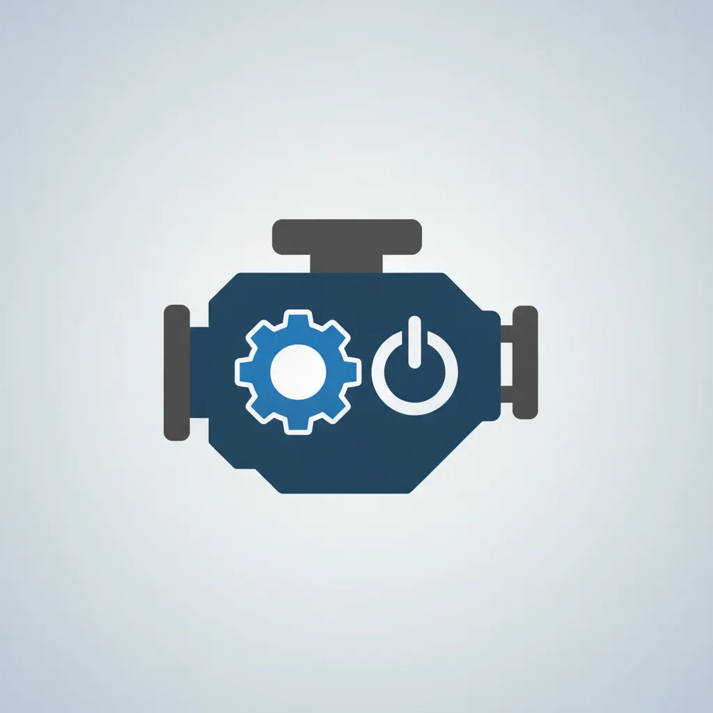A clean flat graphic representing the performance and engine capability of a fiat fullback diesel powertrain.